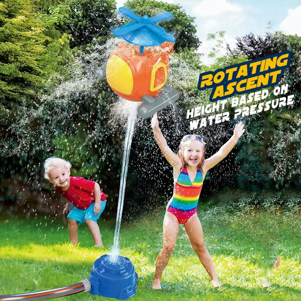 Children's Kweichow Moutai Helicopter Sprinkler Summer Outdoor Lawn Parent-child Splash Water Toys - EX-STOCK CANADA