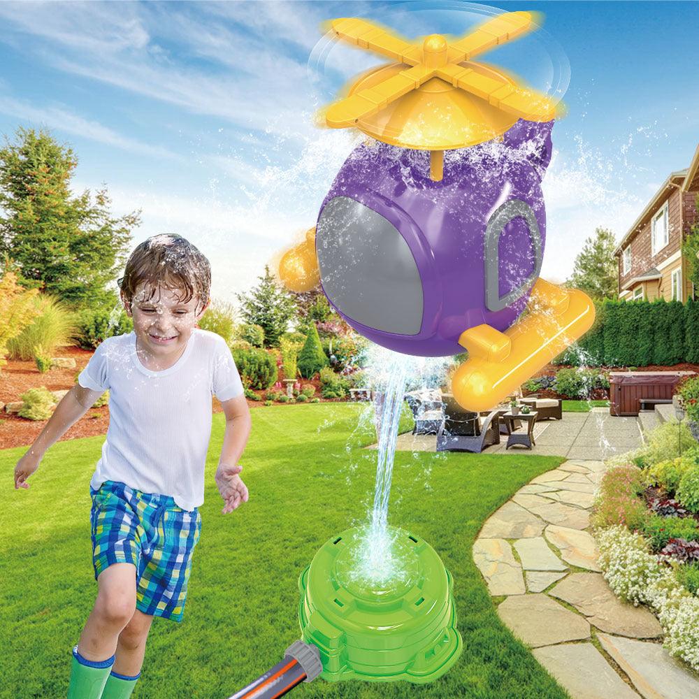 Children's Kweichow Moutai Helicopter Sprinkler Summer Outdoor Lawn Parent-child Splash Water Toys - EX-STOCK CANADA