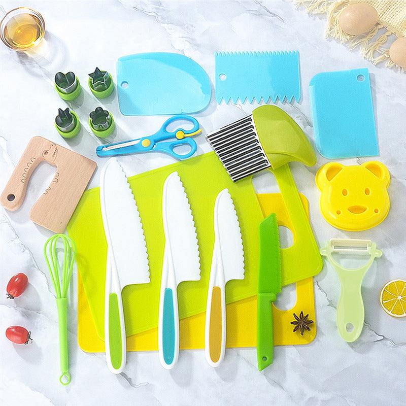 Children's Plastic Birthday Cake Stand Knife Toy Suit - EX-STOCK CANADA