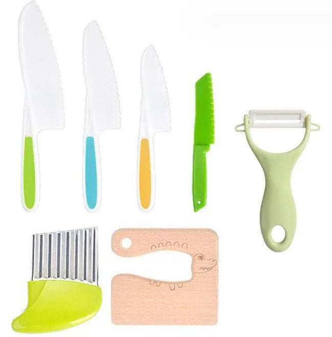 Children's Plastic Birthday Cake Stand Knife Toy Suit - EX-STOCK CANADA