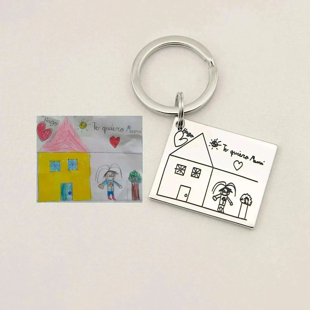 Children's Realistic Hand Drawn Laser Painting Keychain - EX-STOCK CANADA