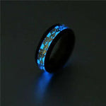 Chinese national dragon pattern blue fluorescent ring - EX-STOCK CANADA