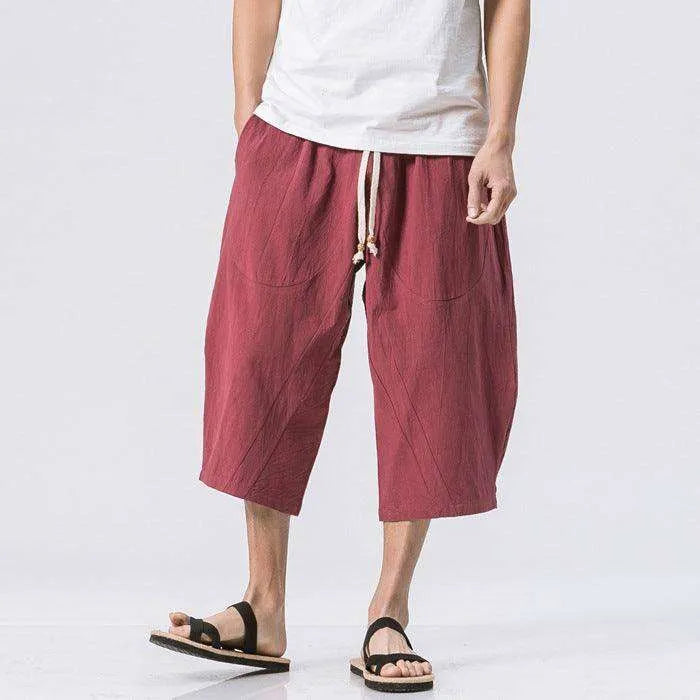 Chinese Style Cotton And Harem Pants - EX-STOCK CANADA