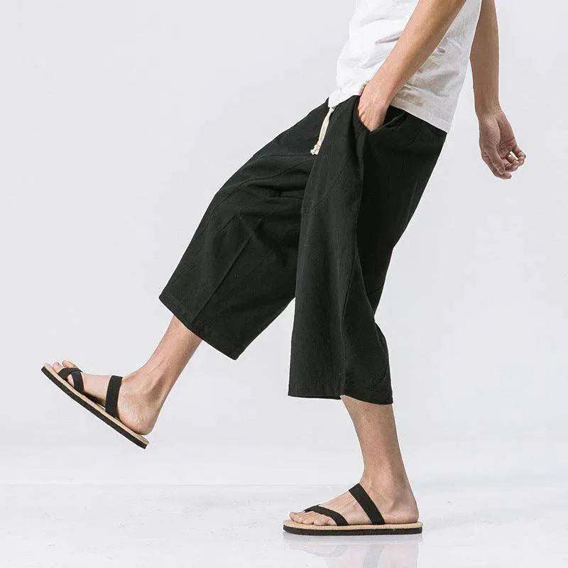 Chinese Style Cotton And Harem Pants - EX-STOCK CANADA