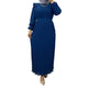 Classy Solid Color Turtleneck With Loose Dress for Arab Dubai Turkey Middle East Women - EX-STOCK CANADA