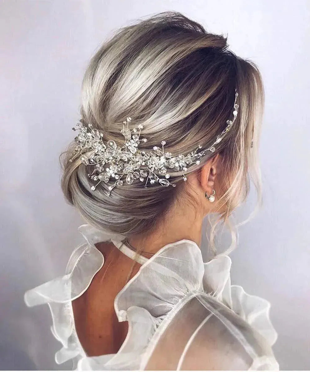 Classy Women Crystal Bridal Hair Piece Wedding Hair Accessories Bridal Hair Vine Bridal Hair Clip Wedding Headpiece Wedding Hair Piece Bridal Hair Pieces - EX-STOCK CANADA