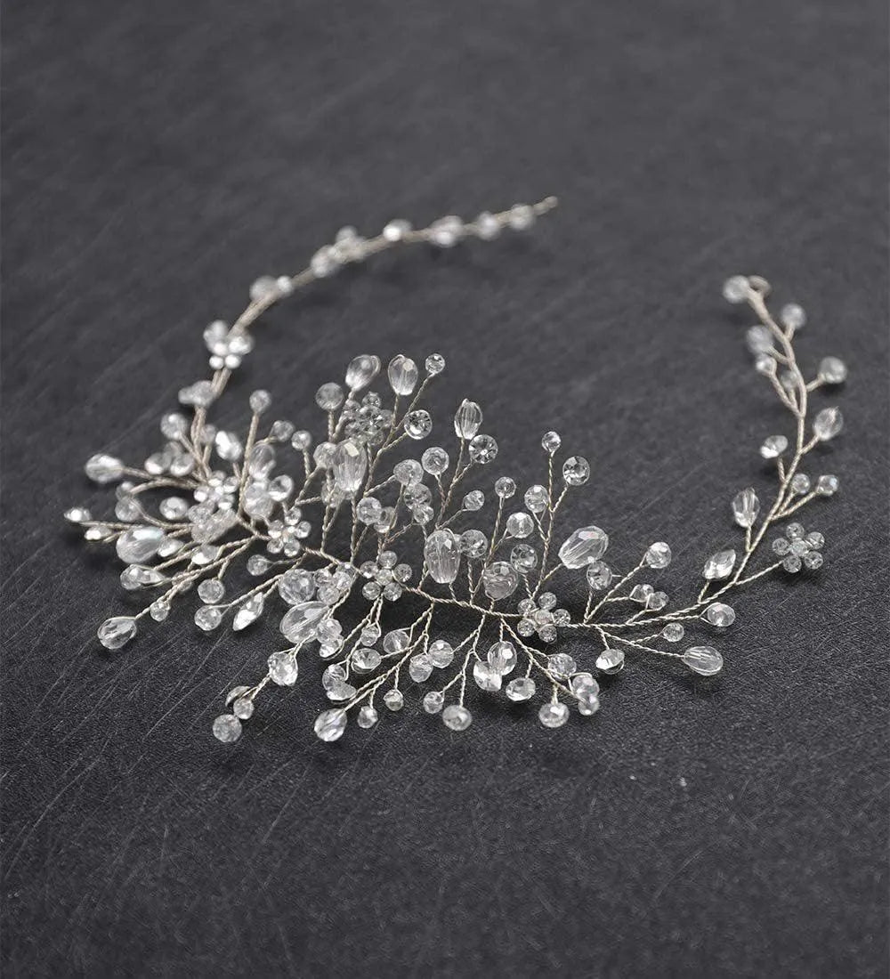 Classy Women Crystal Bridal Hair Piece Wedding Hair Accessories Bridal Hair Vine Bridal Hair Clip Wedding Headpiece Wedding Hair Piece Bridal Hair Pieces - EX-STOCK CANADA