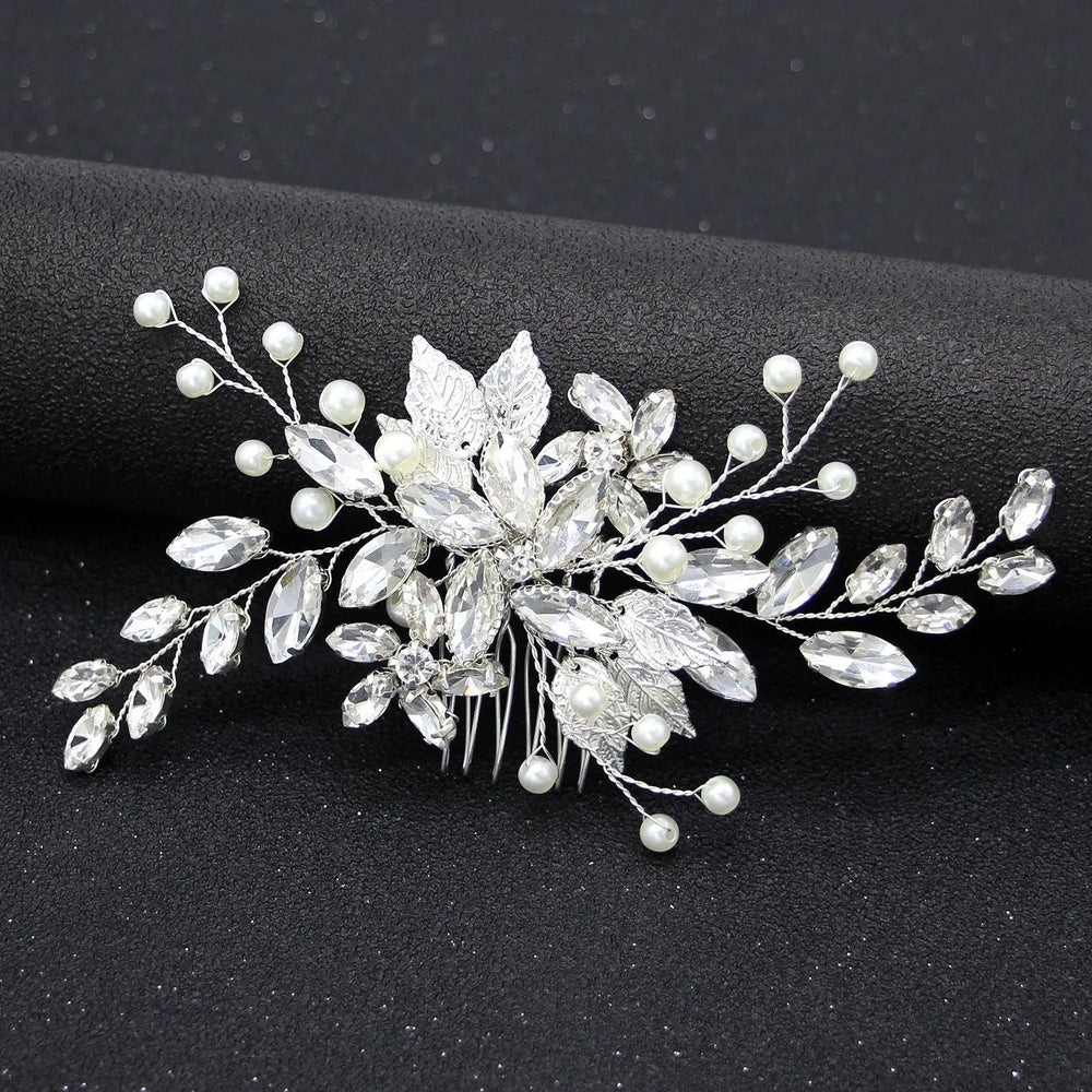 Classy Women Crystal Bridal Hair Piece Wedding Hair Accessories Bridal Hair Vine Bridal Hair Clip Wedding Headpiece Wedding Hair Piece Bridal Hair Pieces - EX-STOCK CANADA