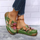 Closed-toe Women Non-slip Floral Slippers - EX-STOCK CANADA