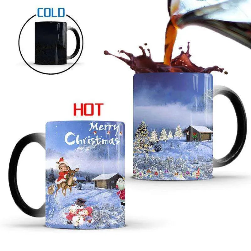 Color Change Christmas Mug Heat Sensitive Cup - EX-STOCK CANADA