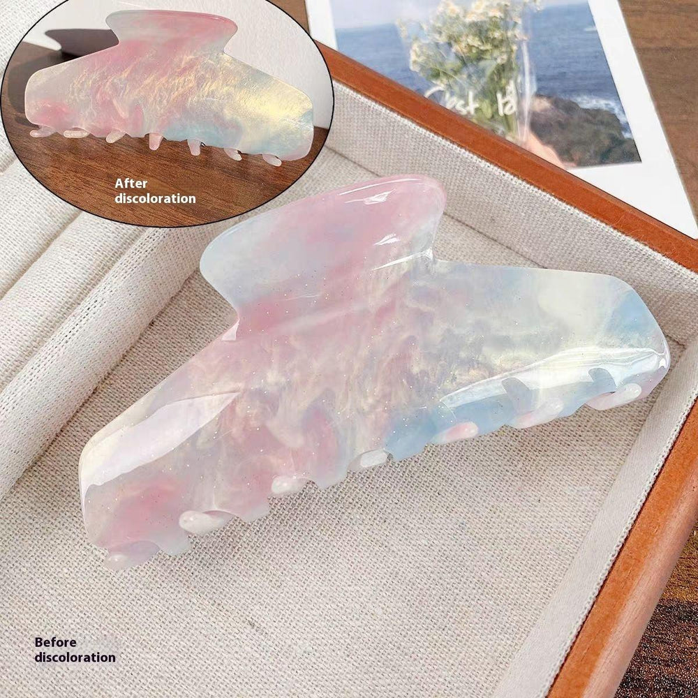Color Changing In The Sun Exquisite High-grade Acetate Shark Clip Updo Hair Claw Hair Extension Clip For Women - EX-STOCK CANADA