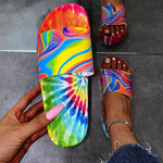 Color Printing Plus Size Slippers Women Platform Sandals And Slippers Beach Shoes Women - EX-STOCK CANADA