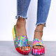 Color Printing Plus Size Slippers Women Platform Sandals And Slippers Beach Shoes Women - EX-STOCK CANADA