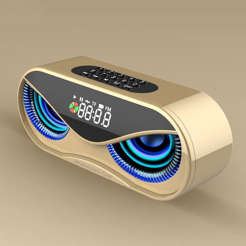 Colorful lights, dual speakers, digital buttons, song, Bluetooth speaker - EX-STOCK CANADA