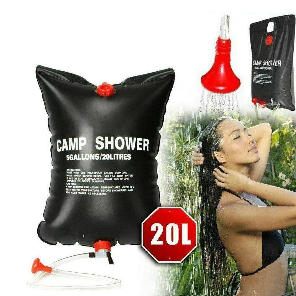 Compact 20L Solar Shower for Camping - EX-STOCK CANADA