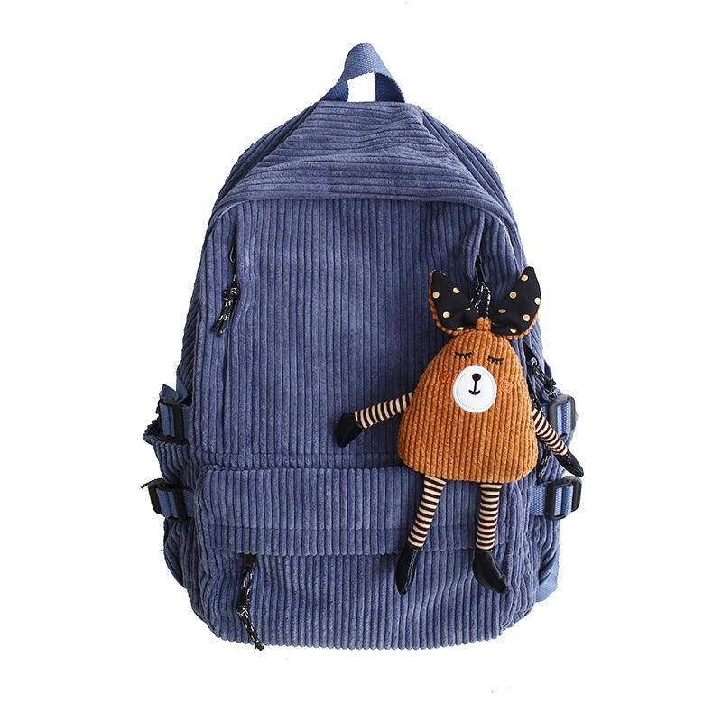 Corduroy Schoolbag, Middle School Student, Junior High School Student - EX-STOCK CANADA