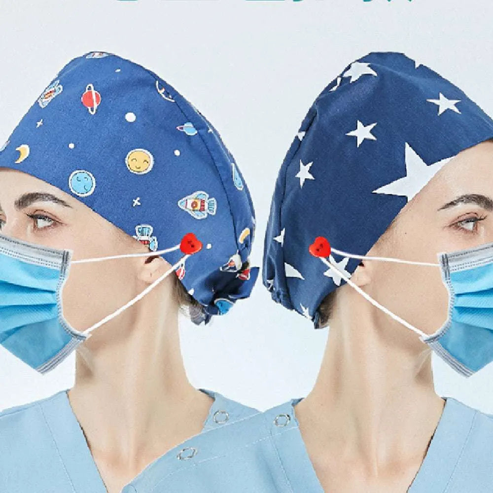 Cotton Surgical Unisex Doctor & Nurse Operating Room Caps - EX-STOCK CANADA