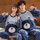 Couples Warm And Velvet Thickened Flannel Home Service Pajamas Set - EX-STOCK CANADA
