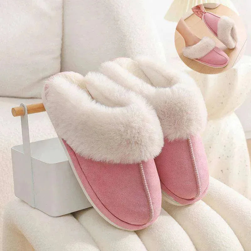 Cozy Fur-Lined Indoor Slippers for Women - EX-STOCK CANADA