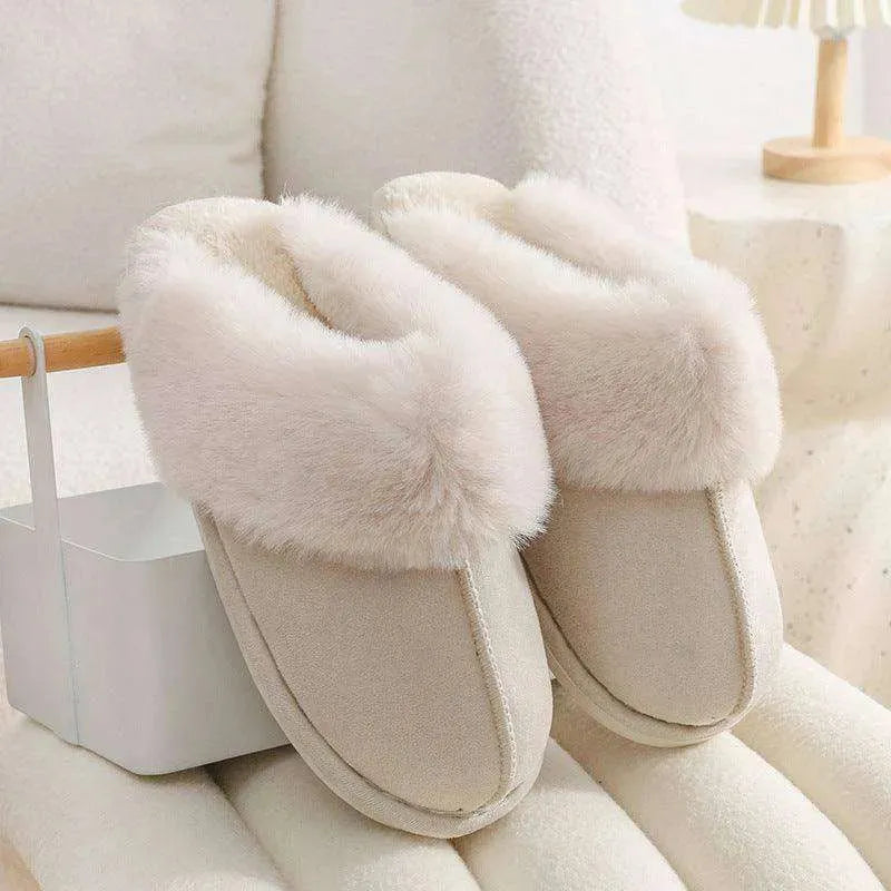 Cozy Fur-Lined Indoor Slippers for Women - EX-STOCK CANADA