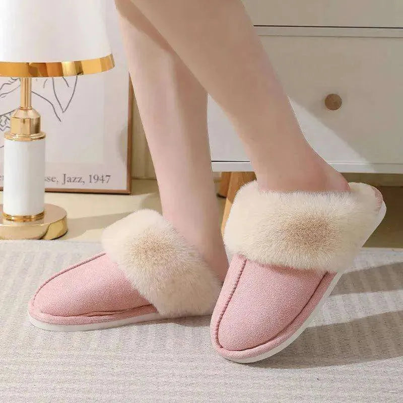 Cozy Fur-Lined Indoor Slippers for Women - EX-STOCK CANADA