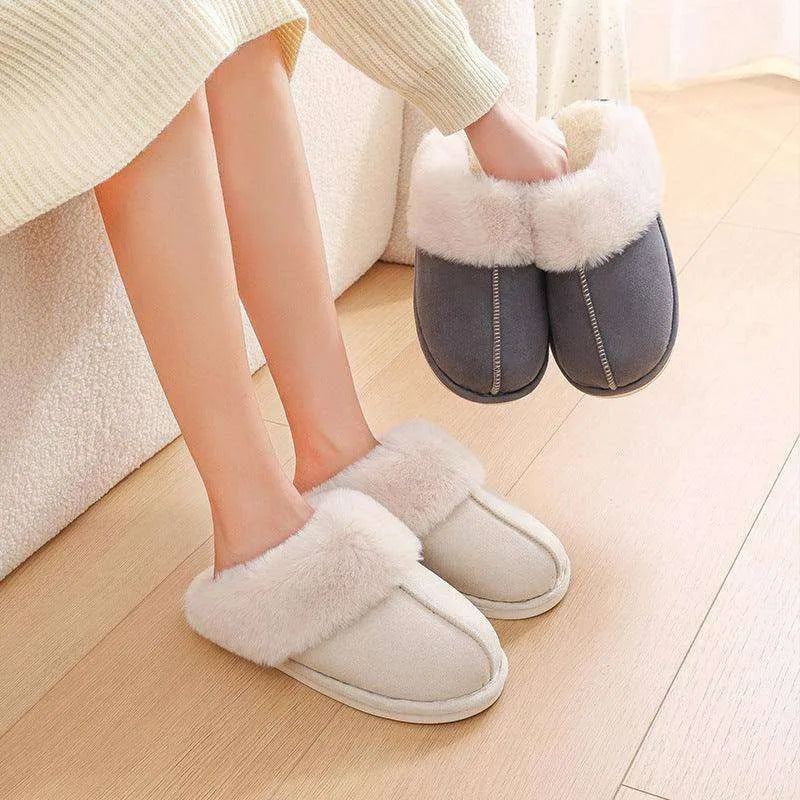 Cozy Fur-Lined Indoor Slippers for Women - EX-STOCK CANADA