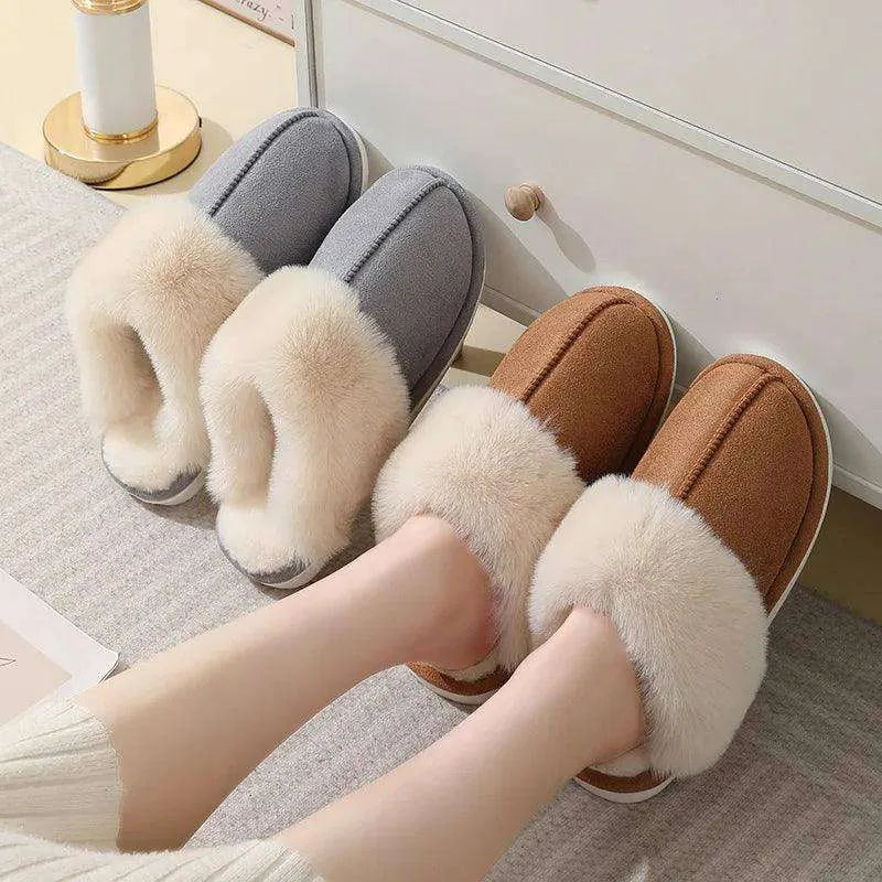 Cozy Fur-Lined Indoor Slippers for Women - EX-STOCK CANADA