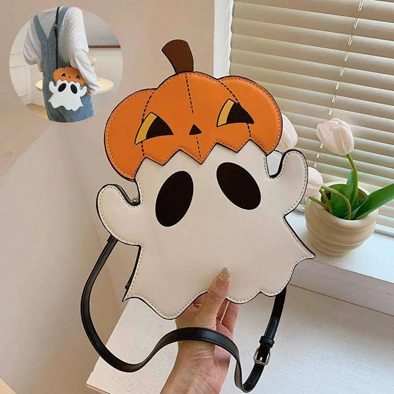 Creative 3D Pumpkin Ghost Shoulder Bag: Cute Women's Purse - EX-STOCK CANADA