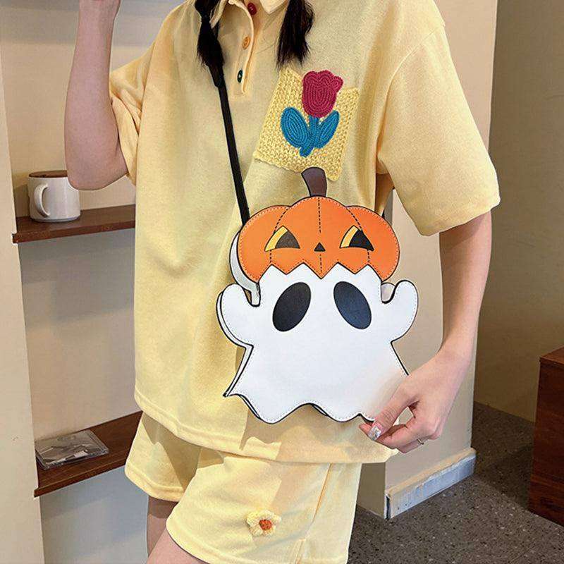Creative 3D Pumpkin Ghost Shoulder Bag: Cute Women's Purse - EX-STOCK CANADA