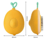 Creative Cat Grooming Comb Portable Massage Brush One-Button Remove Floating Hair Scraper Cats Dogs Pet Self Cleaning Tool Accessories - EX-STOCK CANADA