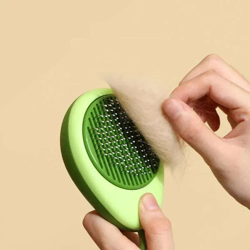 Creative Cat Grooming Comb Portable Massage Brush One-Button Remove Floating Hair Scraper Cats Dogs Pet Self Cleaning Tool Accessories - EX-STOCK CANADA