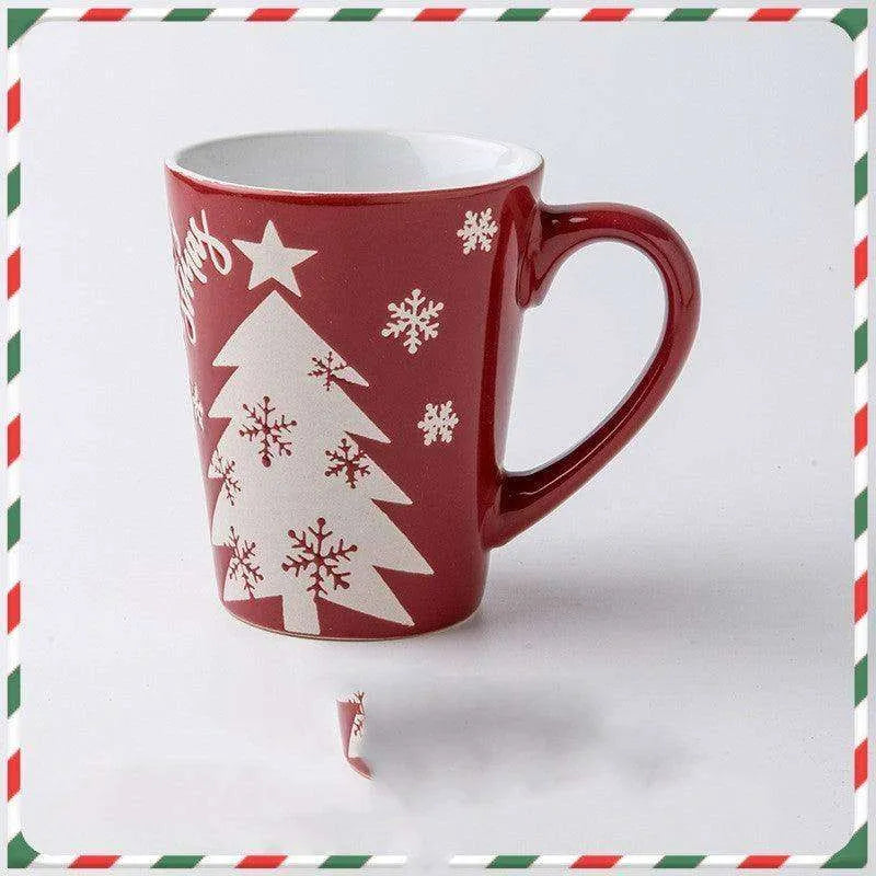 Creative Cute Cartoon Snowman Santa Claus Ceramic Cup Christmas Mug Small Gifts - EX-STOCK CANADA