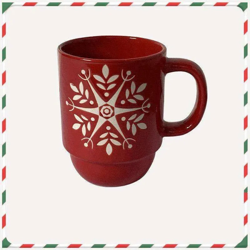 Creative Cute Cartoon Snowman Santa Claus Ceramic Cup Christmas Mug Small Gifts - EX-STOCK CANADA