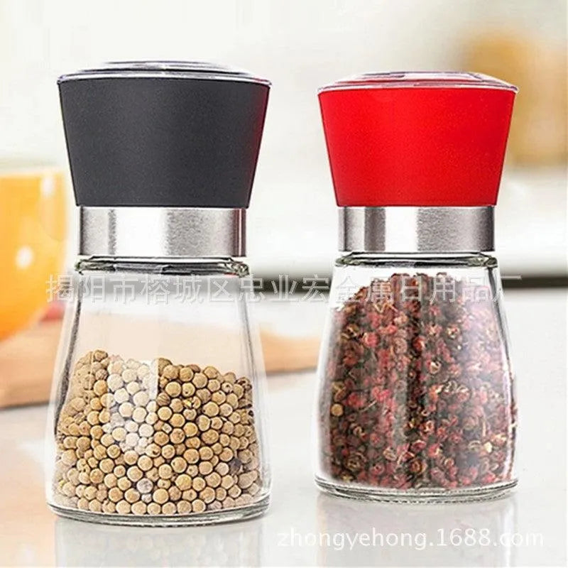 Creative kitchen appliances hand glass grinder with pepper mill - EX-STOCK CANADA