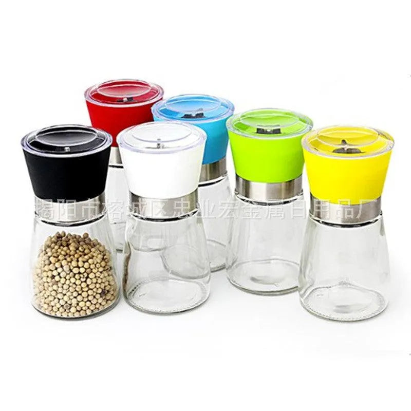 Creative kitchen appliances hand glass grinder with pepper mill - EX-STOCK CANADA