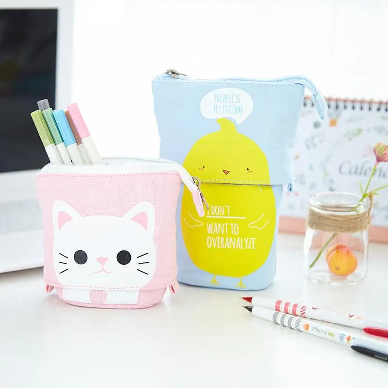 Creative student stationery canvas pencil bag - EX-STOCK CANADA