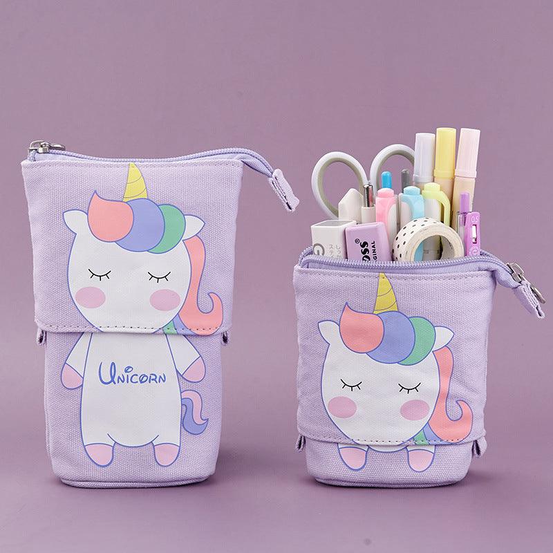 Creative student stationery canvas pencil bag - EX-STOCK CANADA