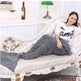 Creative Winter Woolen Mermaid Tail Sofa Blanket - EX-STOCK CANADA