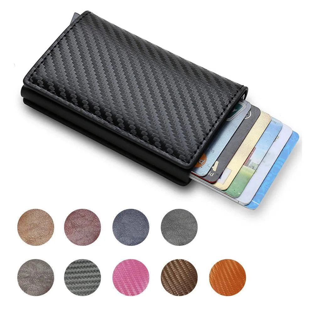 Credit Card Holder Smart Minimalist Wallet Pocket Men Women Slim Cardholder Bank Secure Creditcard Case - EX-STOCK CANADA