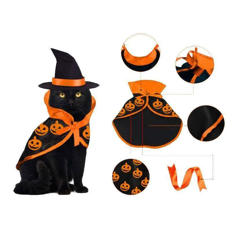 Cross border Halloween Pet Cloak Saint costume - EX-STOCK CANADA