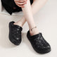 Cross-woven Clogs Shoes Summer Platform Baotou Dual-use Slippers Outdoor Garden Indoor Floor Bathroom Cozy Slipper Women House Shoes - EX-STOCK CANADA