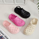 Cross-woven Clogs Shoes Summer Platform Baotou Dual-use Slippers Outdoor Garden Indoor Floor Bathroom Cozy Slipper Women House Shoes - EX-STOCK CANADA