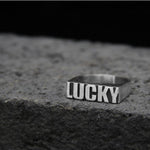 Customized Alphabet Couple Ring Customized Sterling Silver Couple Style - EX-STOCK CANADA