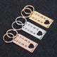 Customized Couples Electroplating Keychain - EX-STOCK CANADA