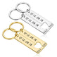 Customized Couples Electroplating Keychain - EX-STOCK CANADA