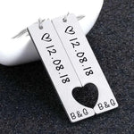 Customized Couples Electroplating Keychain - EX-STOCK CANADA