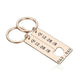 Customized Couples Electroplating Keychain - EX-STOCK CANADA