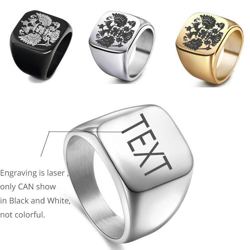 Customized Engrave Name Ring - EX-STOCK CANADA