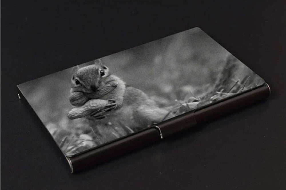 Customized Metal titanium business card holder - EX-STOCK CANADA