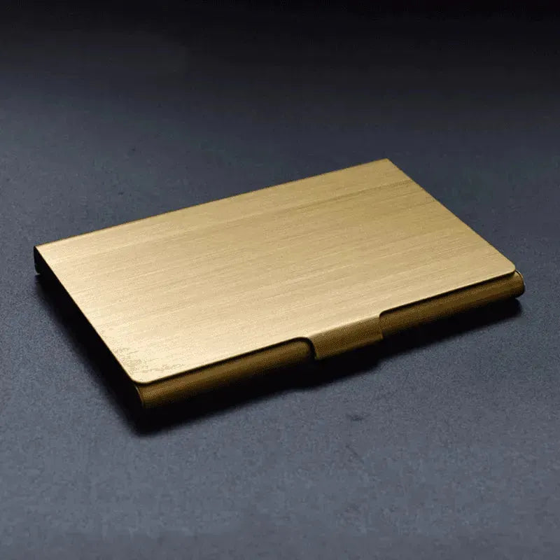 Customized Metal titanium business card holder - EX-STOCK CANADA